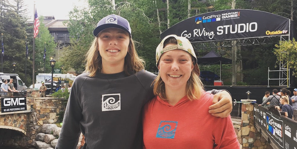 GoPro Mountain Games Vail, Colorado. Fibark Whitewater Festival Salida, Colorado. ambassadors Landon Miller Cat Hardman compete in Freestyle and Downriver Events. Youth Teenage adventure sports